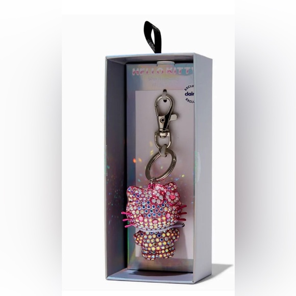 Hello Kitty Pink Rhinestone Keychain - Picture 3 of 3